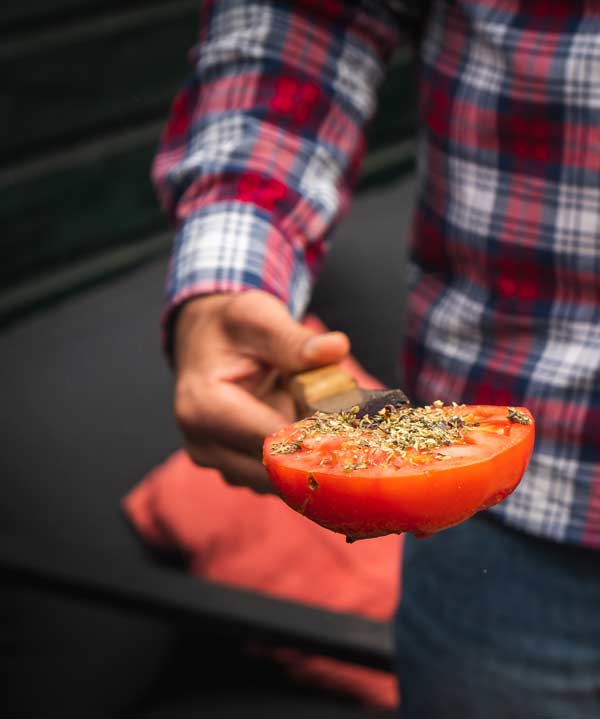 tomaat op de bbq