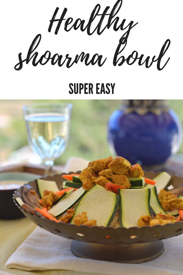 Healthy shoarma bowl